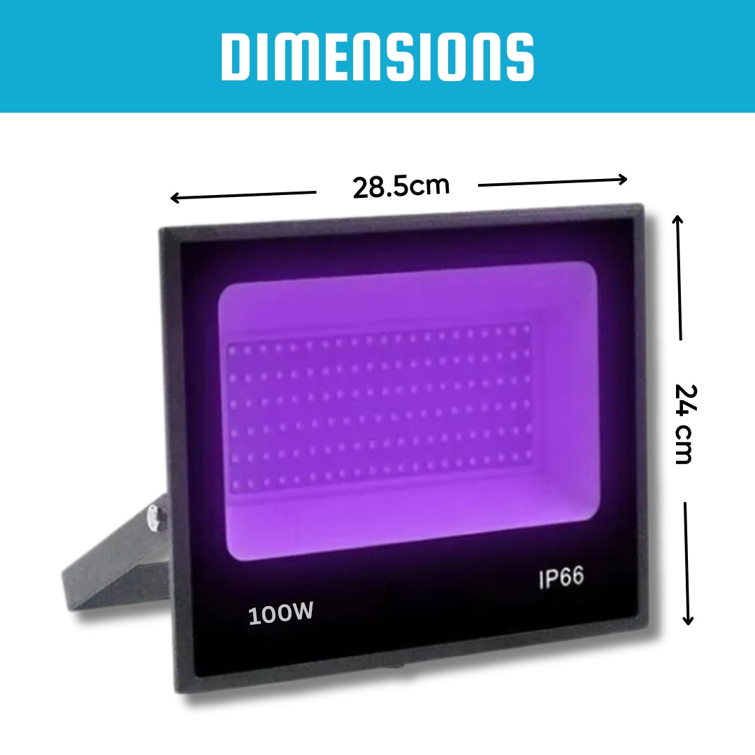 Blacklight(UV Light) for Halloween decorations, glow party UV light Floodlight