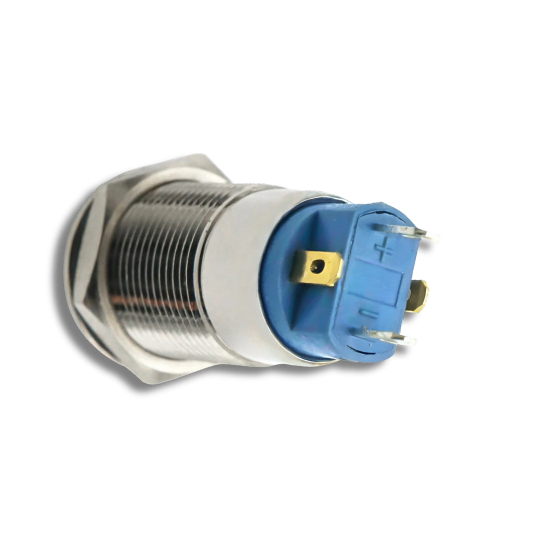 12mm Size RED Led Stainless Steel Latching Type Push Button Switch 5v-24v DC