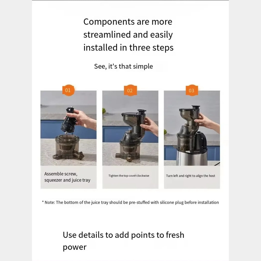 Cold Press Fruit Juicer for Multiple fruits and vegetables