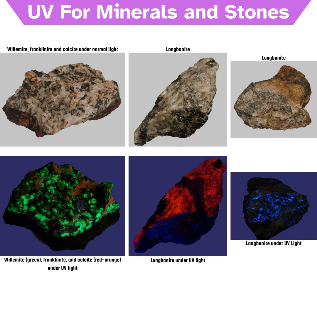 UV(Ultraviolet) Light torch For Gemstones & Minerals 365nm
