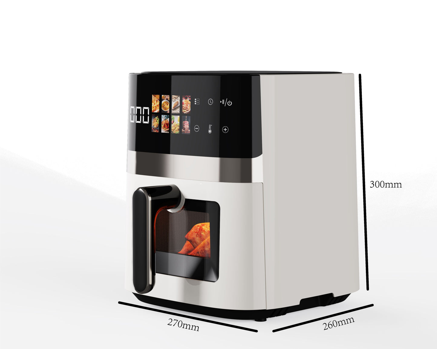High Efficiency 5L Air Fryer with automatic functions for home and commercial