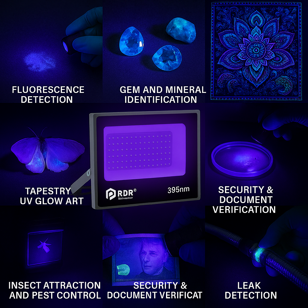 Blacklight(UV Light) Floodlight 395nm Wavelength