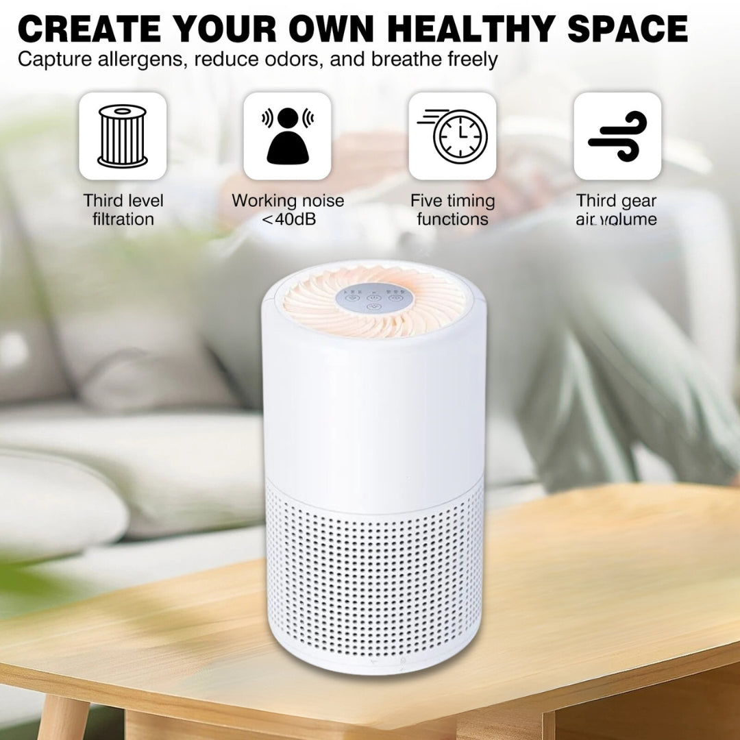 High efficiency air purifier with Hepa filter for rooms, hotels & offices