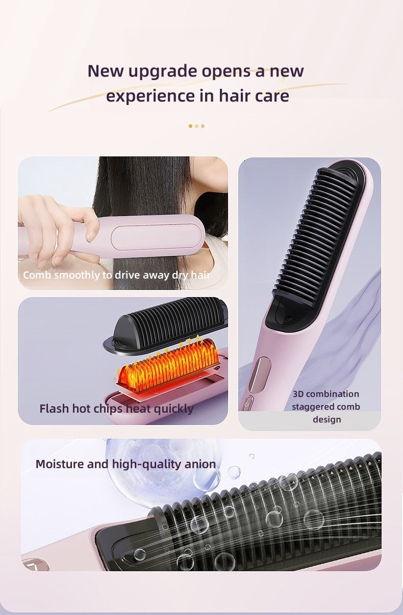 Hair Straightening Iron Comb for women