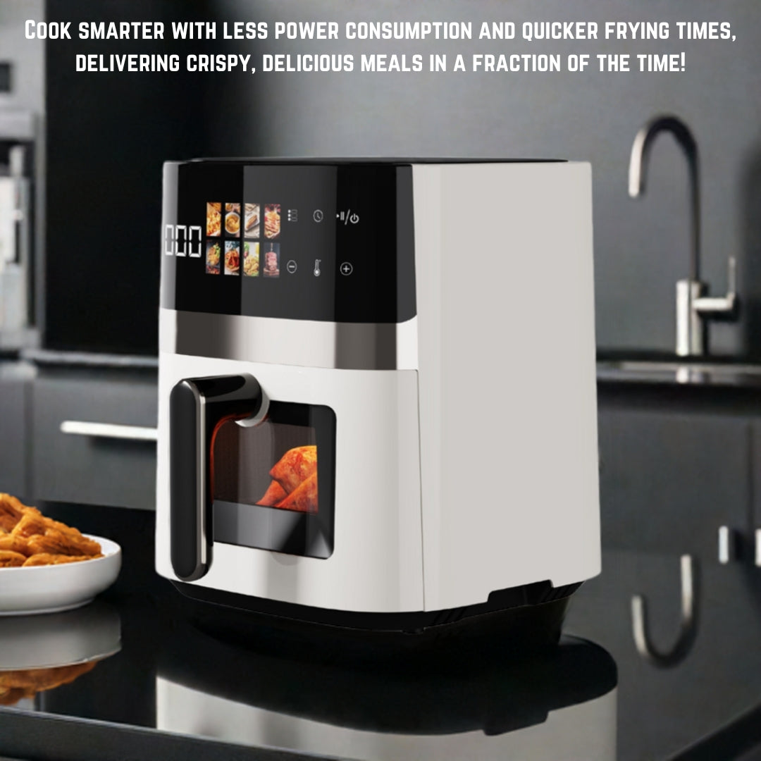 High Efficiency 5L Air Fryer with automatic functions for home and commercial