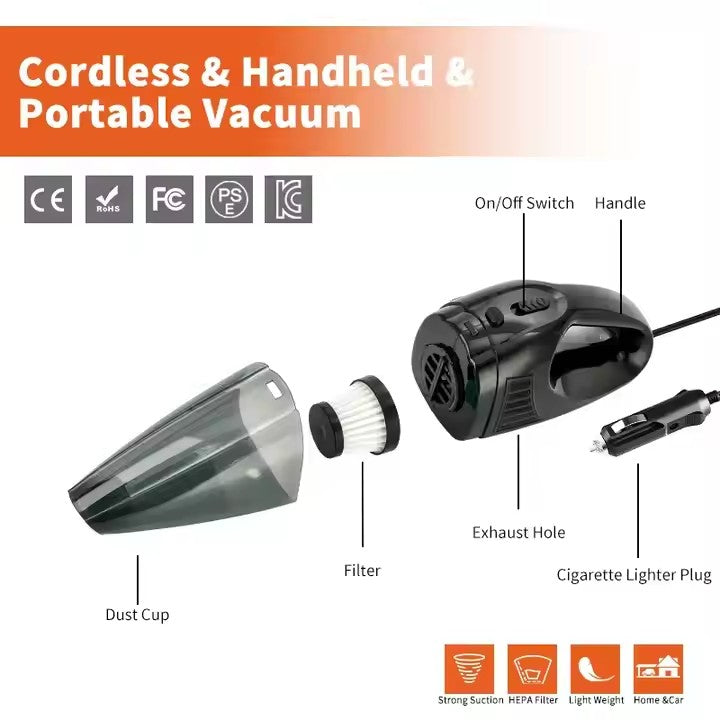 120W High power Vacuum cleaner for cars