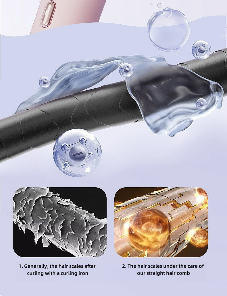 Hair Straightening Iron Comb for women