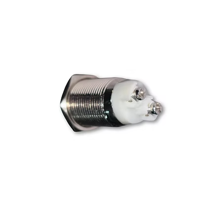 16mm Size 250v AC/12v DC Stainless Steel Latching Type Push Button Flat Head