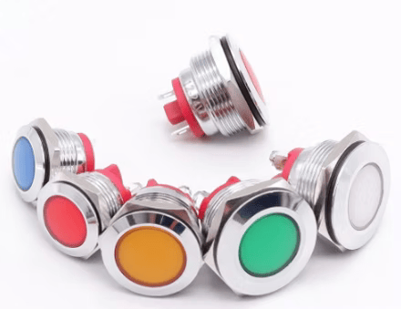 Pannel Mount 12mm/16mm/19mm/22mm Indicators 12v DC/ 220v AC