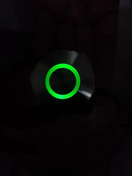 40mm Size Green Led Stainless Steel Momentary Type Push Button Switch 5V-12v DC