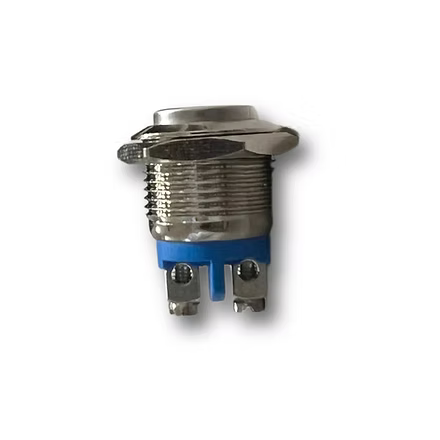 16mm Size 250v AC/12v DC SS(steel) Momentary Type High-Head Push Button Switch