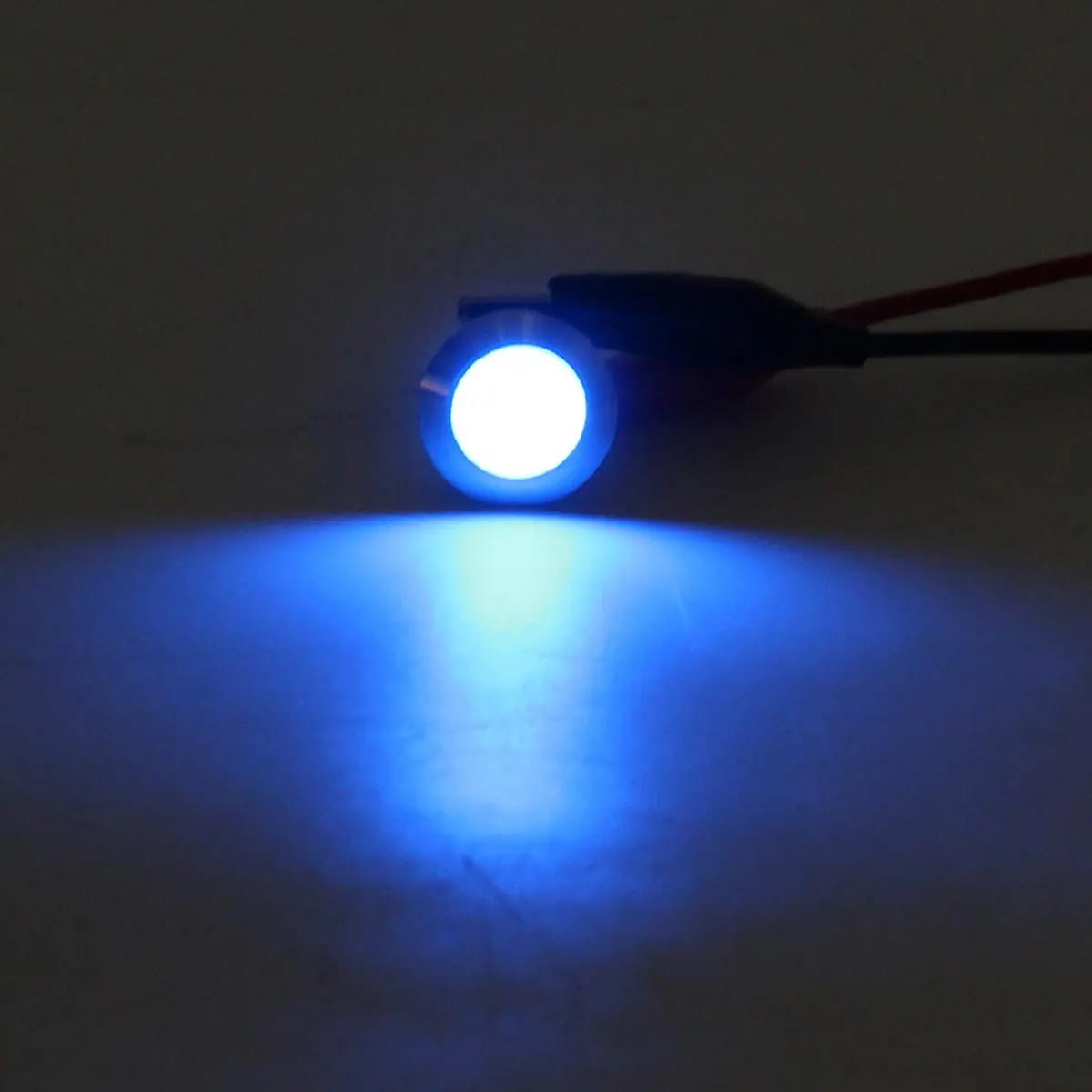 12mm BLUE Led Metal Indicator light waterproof 12v DC