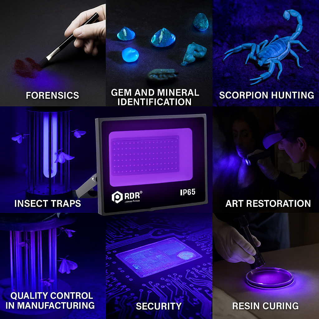 UV Floodlight 365nm Wavelength