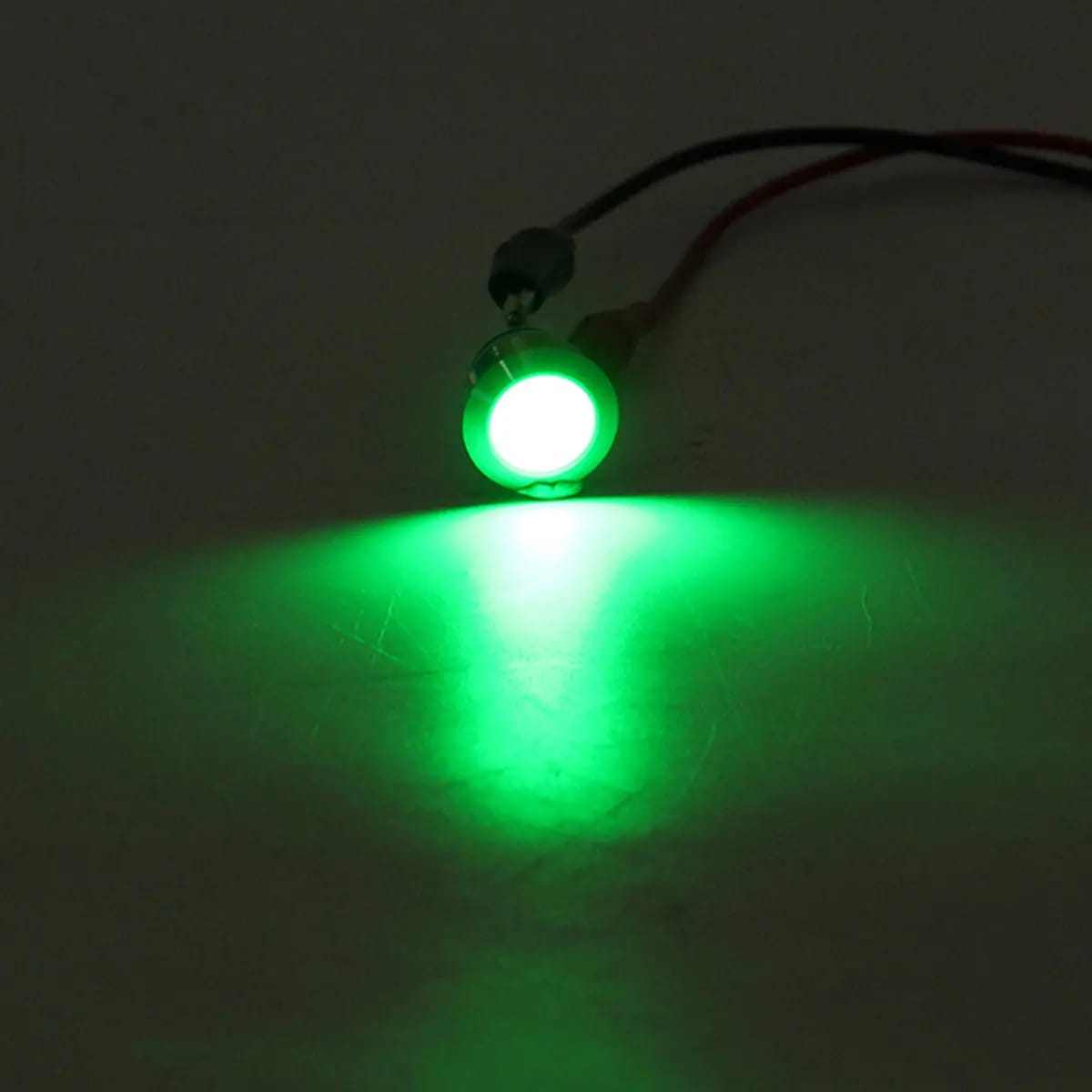16mm GREEN Led Metal Indicator light waterproof 12v DC