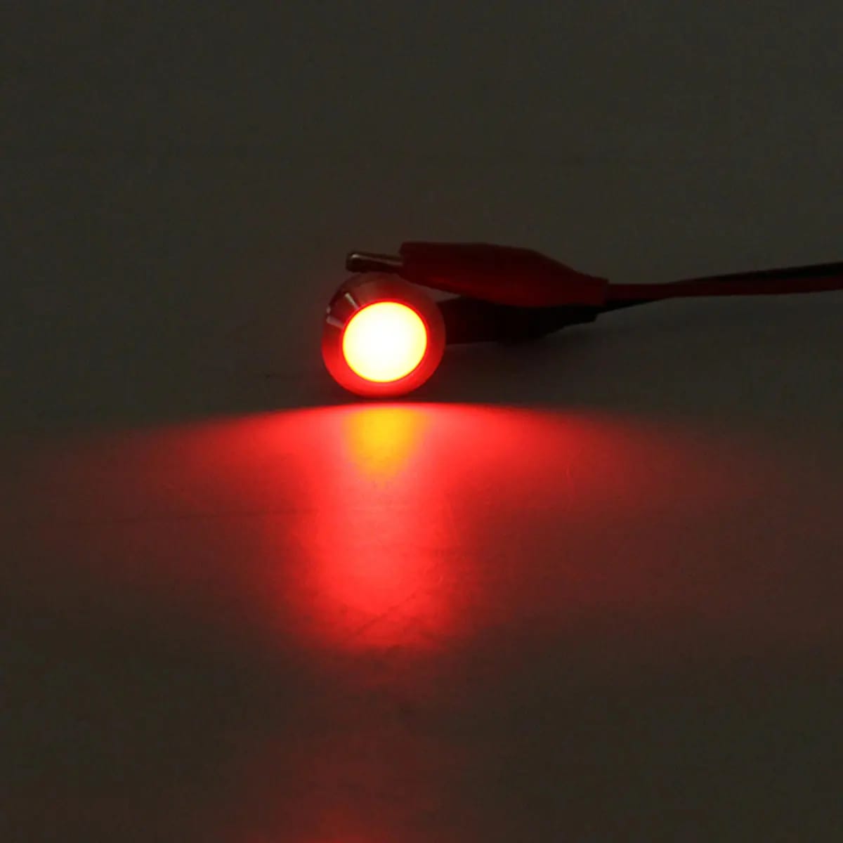 12mm RGB led metal indicator light with 400mm cable 12v DC (5-24v)