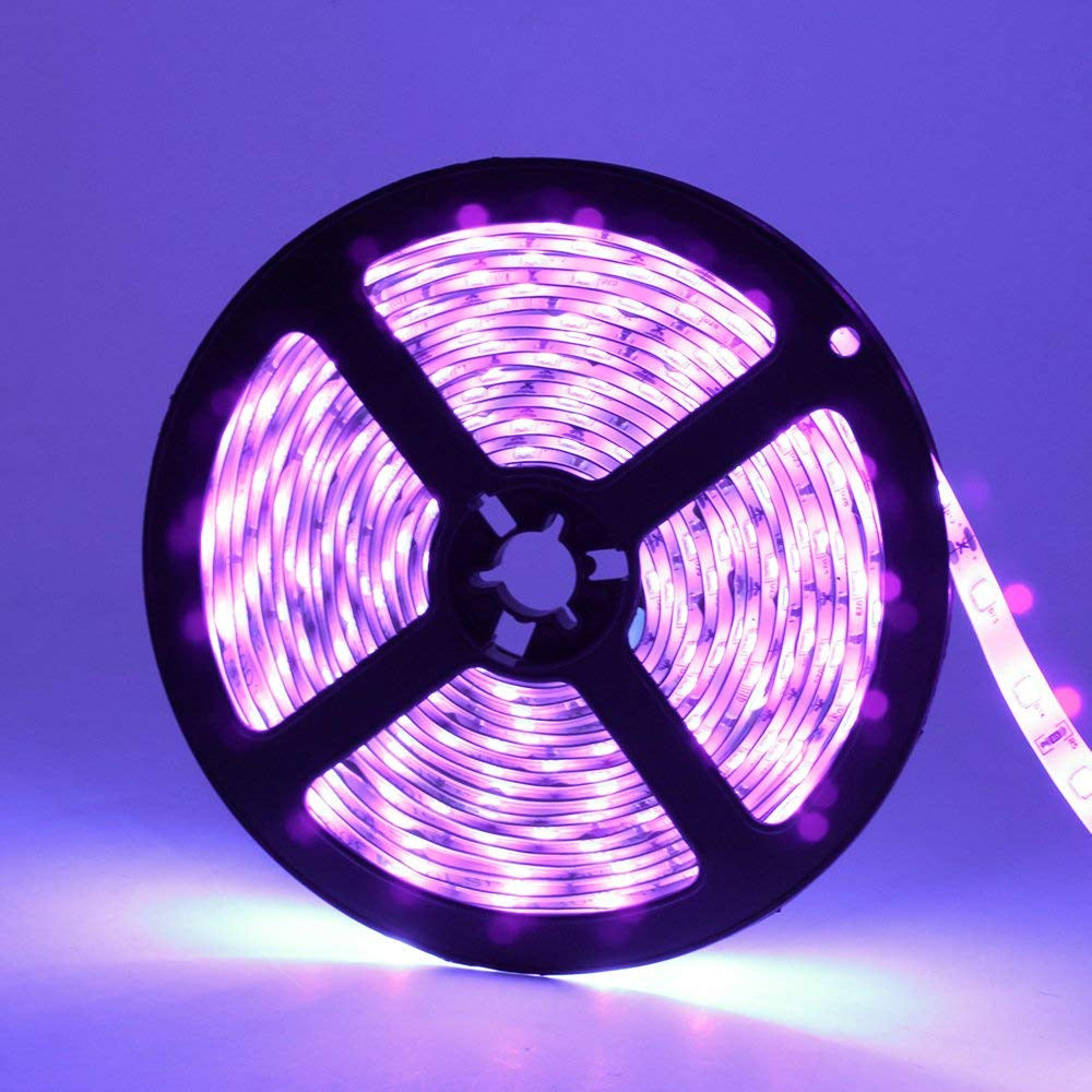 12V DC 2835 Ultraviolet 395nm (385-400nm) LED Strip Light UV LED