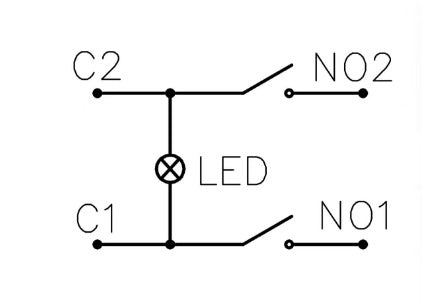 22mm Stainless steel Rocker Switch DPDT RED LED