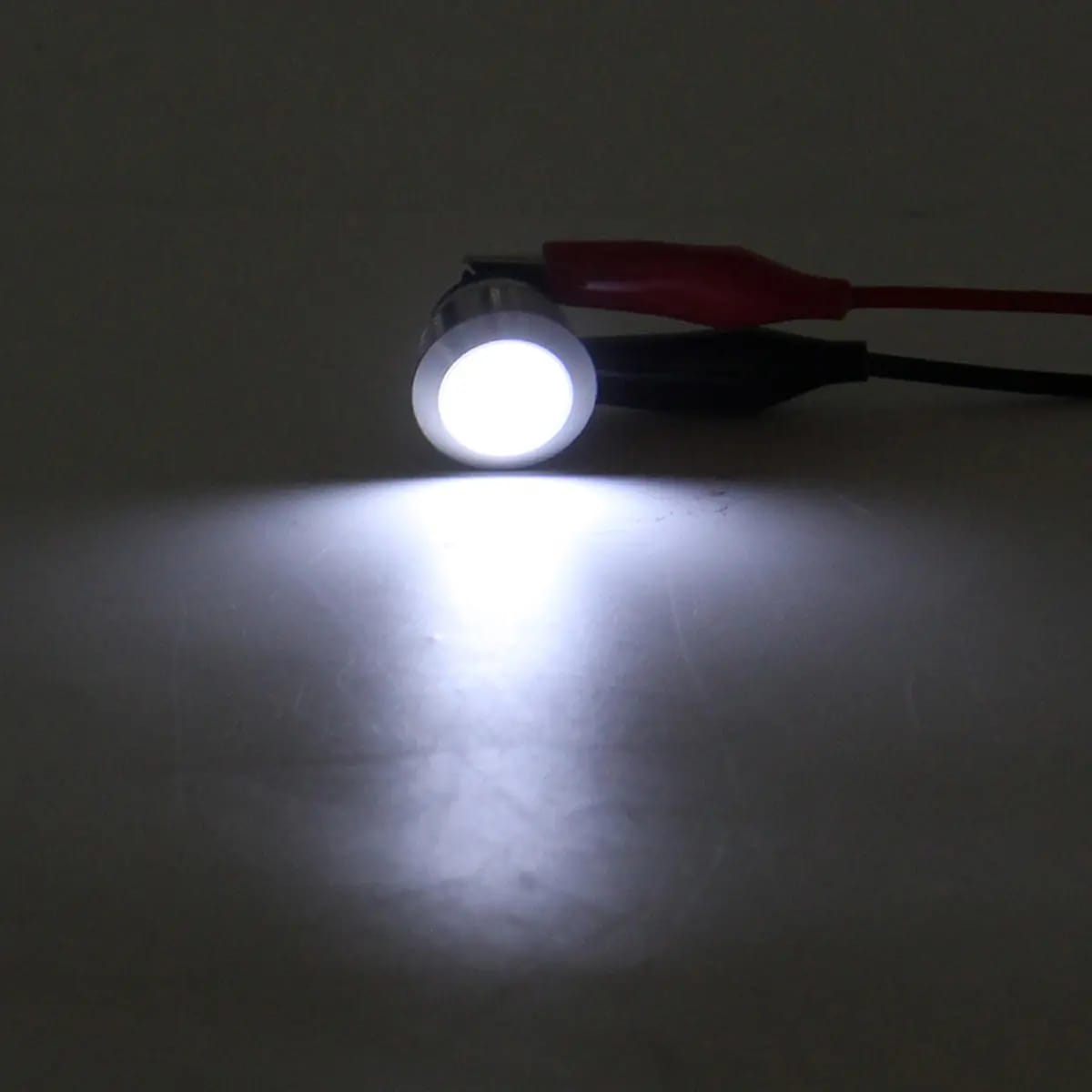16mm White Led Metal Indicator light waterproof 12v DC