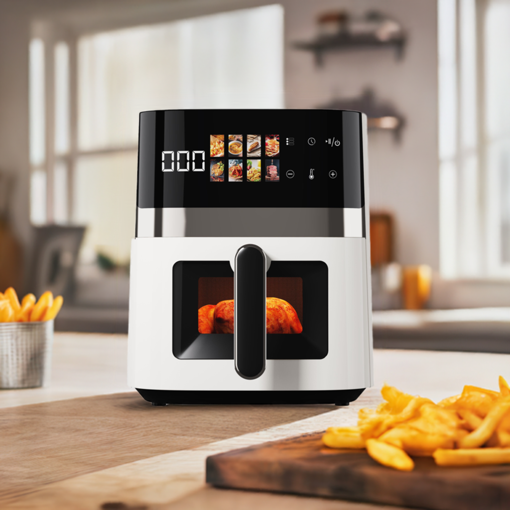 High Efficiency 5L Air Fryer with automatic functions for home and commercial