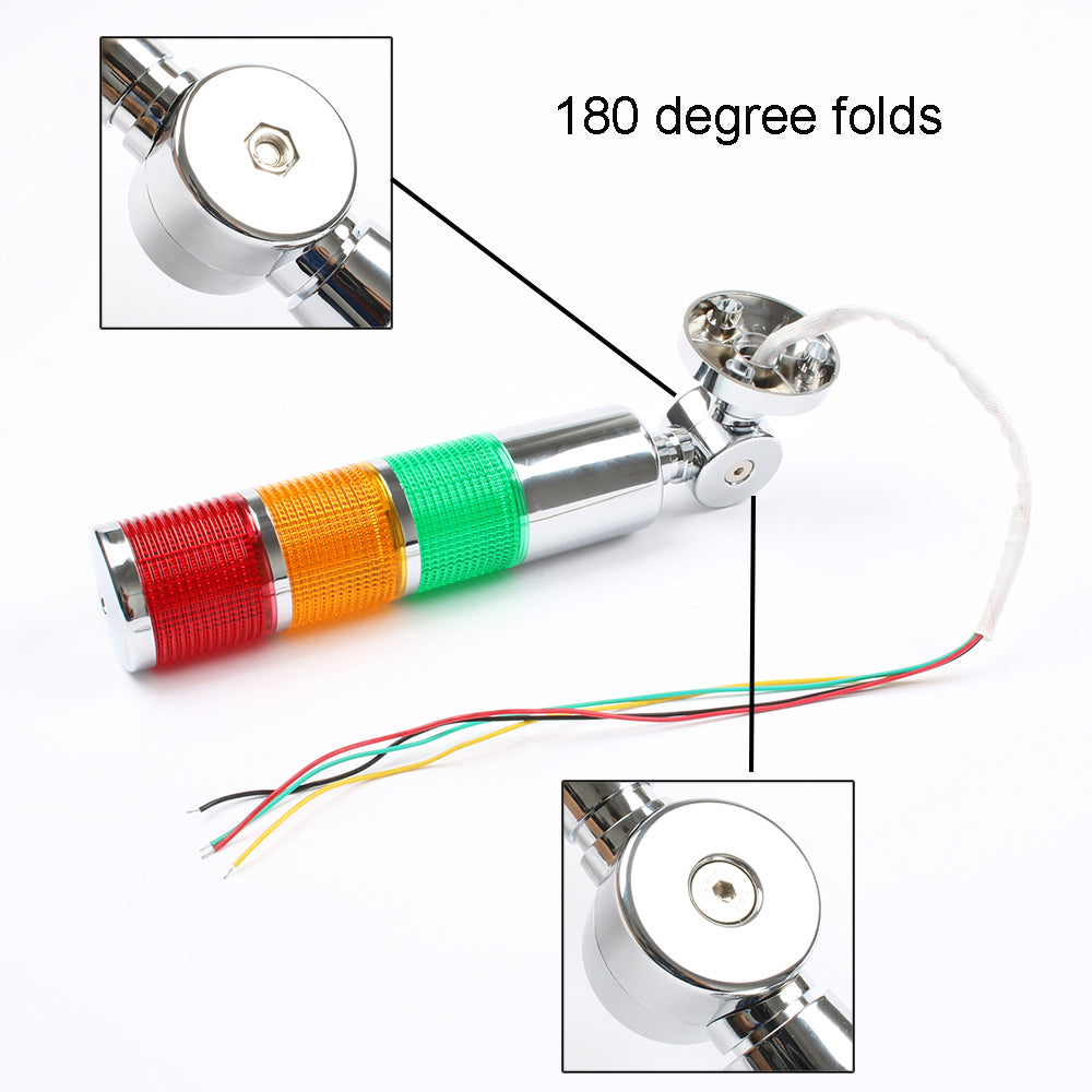 12V 24V Red Green Yellow Flash Industrial Tower Signal Light