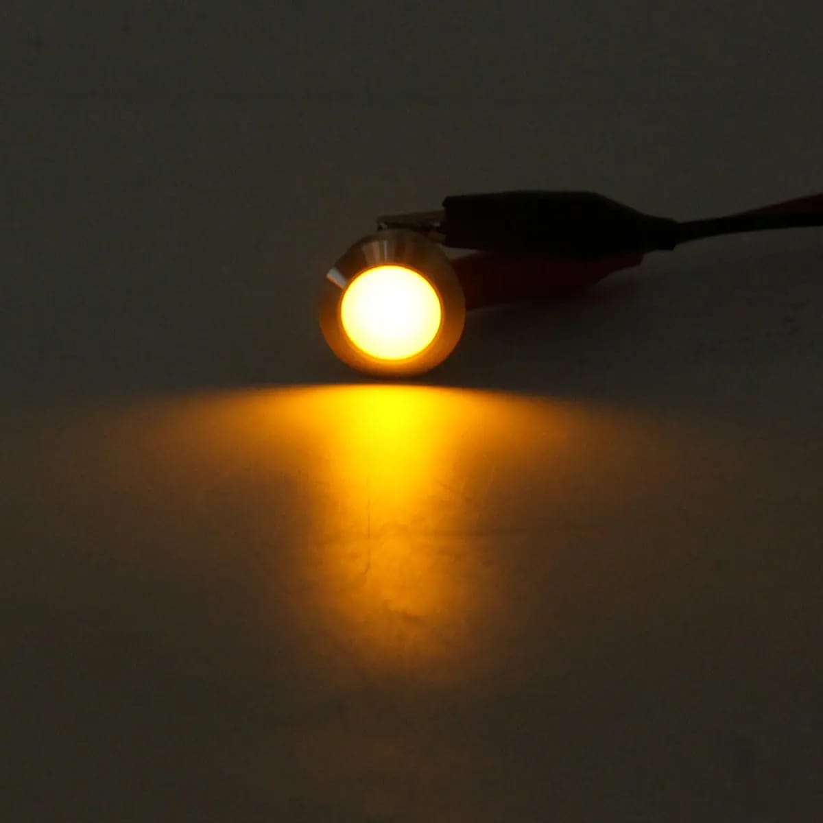 16mm Yellow Led Metal Indicator light waterproof 220v ac