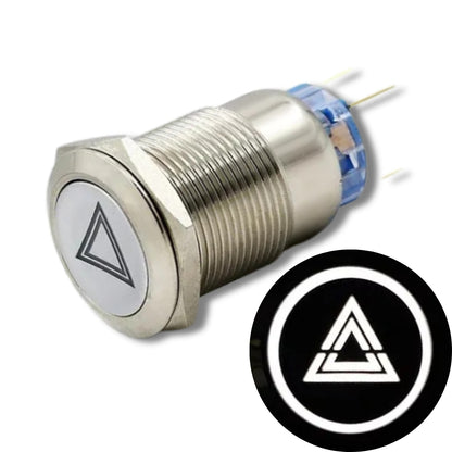 16mm/19mm illuminated pushbutton switch Waterproof, no nc, for Cars and Bikes