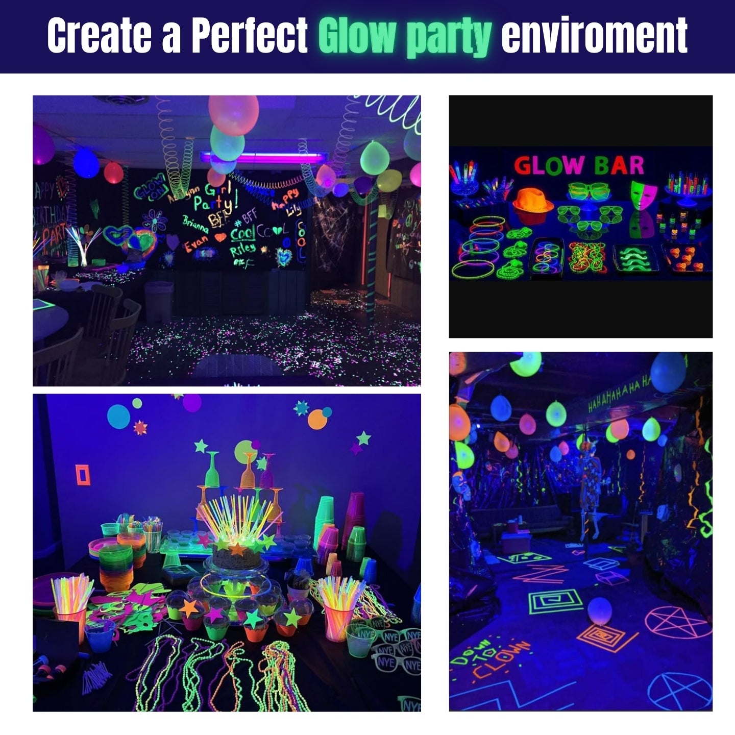 395nm UV Floodlight for Glow Parties and Neon Effects