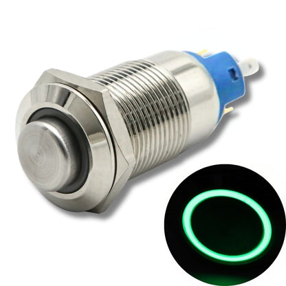 Illuminated Stainless Steel Latching Type Pushbutton