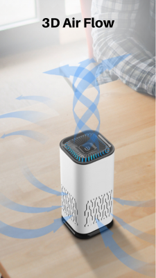 RDR USB-C Car Air Purifier, 5V, Black or White