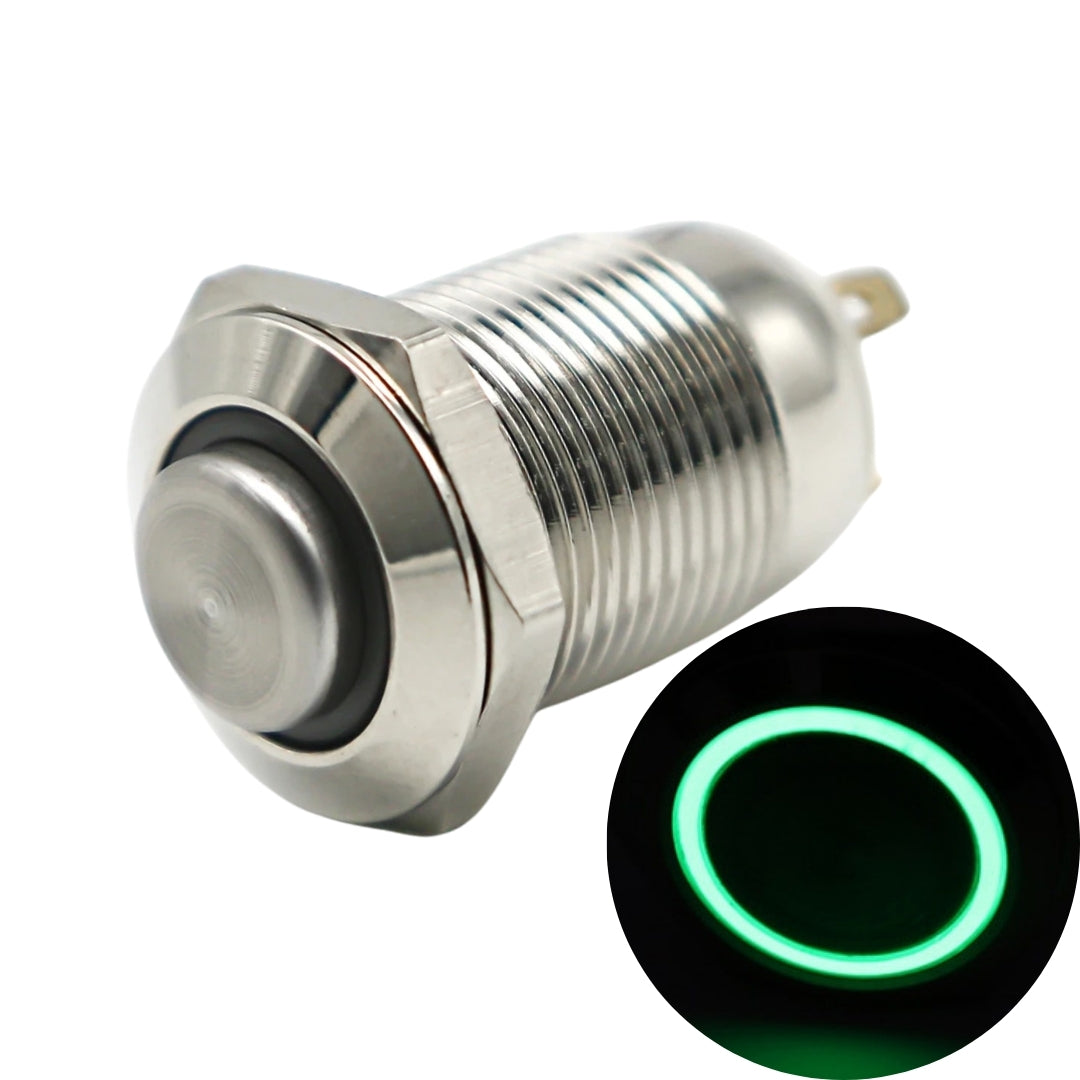 Illuminated Stainless Steel Momentary Type Pushbutton
