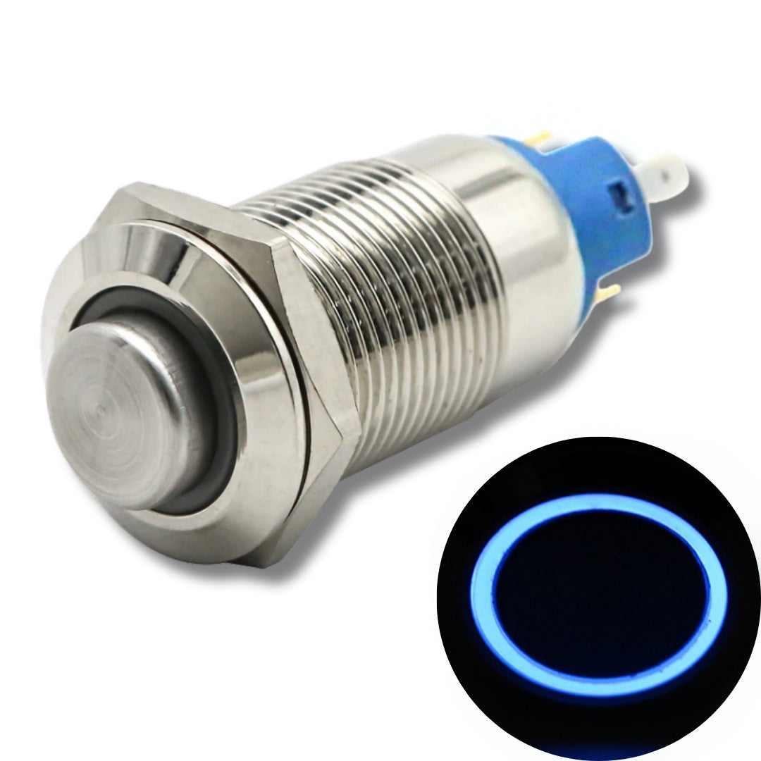 Illuminated Stainless Steel Latching Type Pushbutton