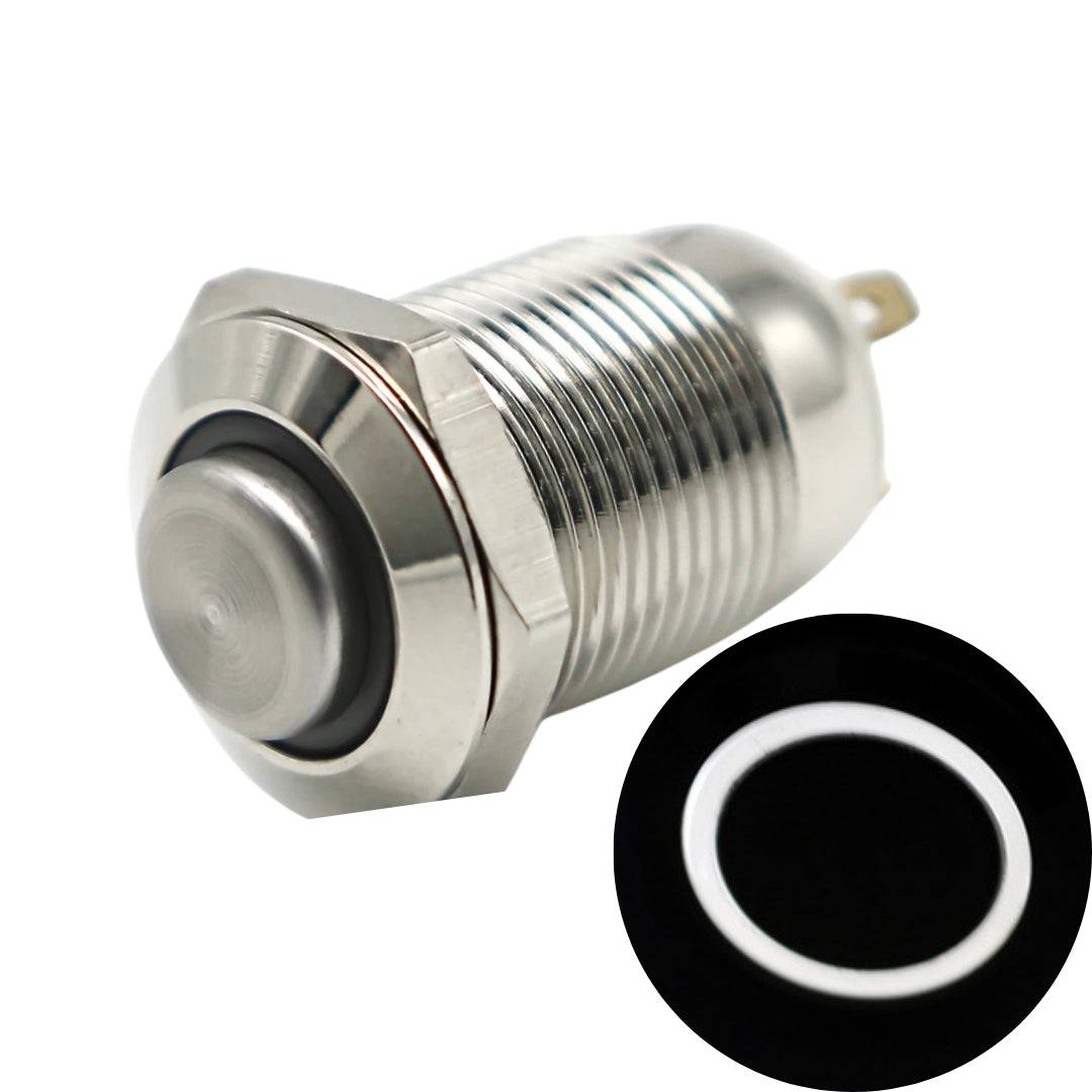 Illuminated Stainless Steel Momentary Type Pushbutton