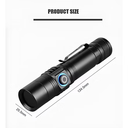10W 365nm Black Filter UV Torch for Industrial Fluorescence Inspection