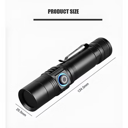 10W 365nm Black Filter UV Torch for Industrial Fluorescence Inspection