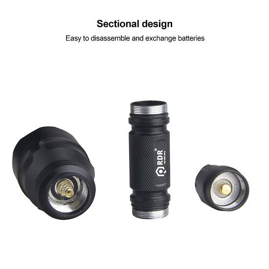 5W Aluminium 395nm UV Flashlight +18650 1200mAh Li-ion cell + charger