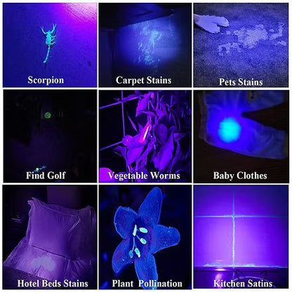 120W 365nm Black Filter UV Torch for Leak-Dye Inspection