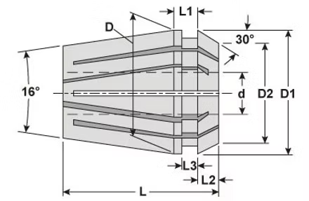 ER16 Collet 8mm (ID)