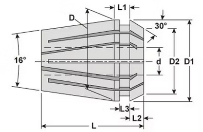 ER16 Collet 8mm (ID)