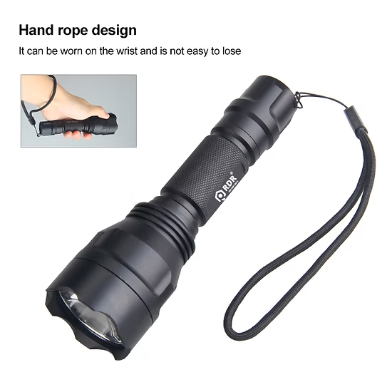 5W Aluminium 365nm UV Flashlight +18650 1200mAh Li-ion cell + charger