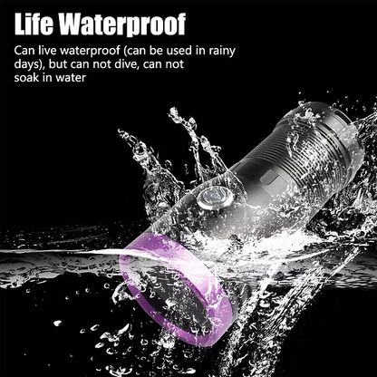 60w 365nm UV(Ultraviolet) aluminium Body Flashlight + 4 cell