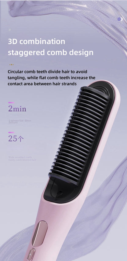Hair Straightening Iron Comb for women