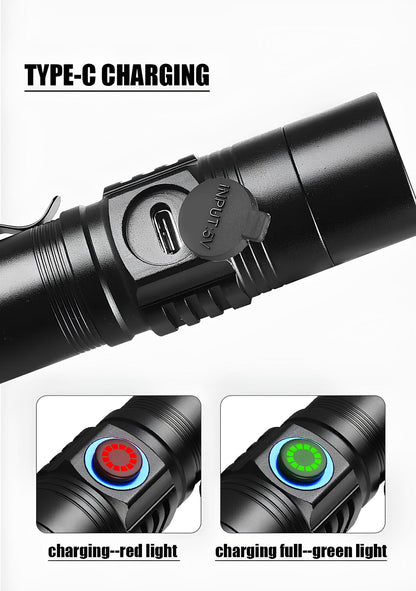 365nm 10W UV Torch with Black Filter for Leak Detection