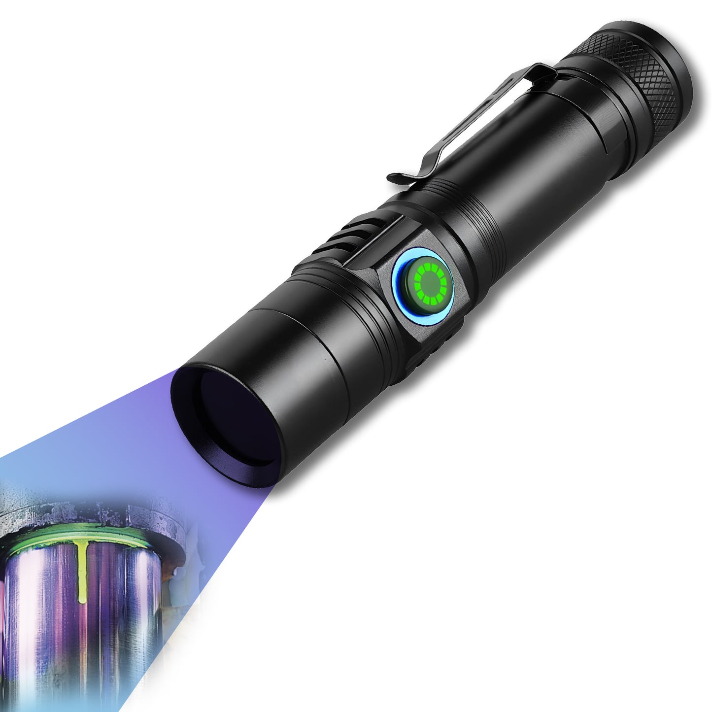 365nm 10W UV Torch with Black Filter for Leak Detection