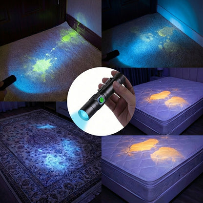 365nm 10W UV Torch with Black Filter for Pet Stain Detection