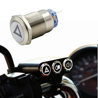 16mm/19mm illuminated pushbutton switch Waterproof, no nc, for Cars and Bikes