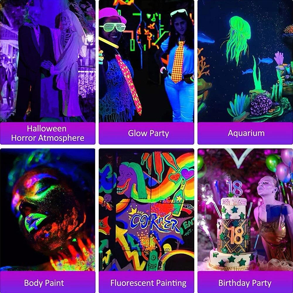 RDR 395nm 100W UV Neon Parties & Dance party light 220v AC