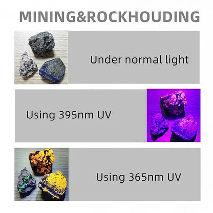 UV(Ultraviolet) Light torch For Gemstones & Minerals 365nm