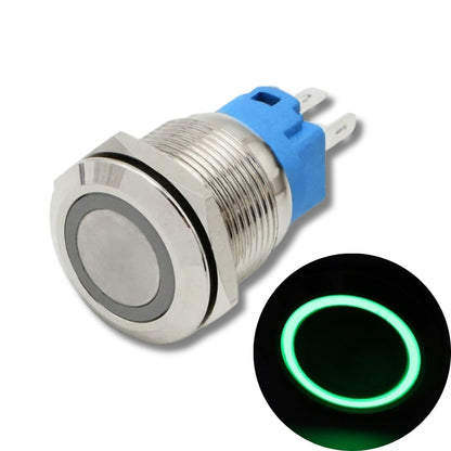 Illuminated Stainless Steel Latching Type Pushbutton