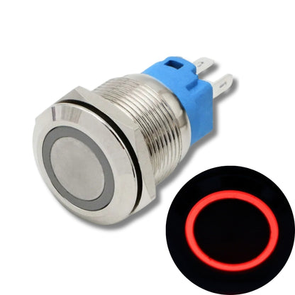 Illuminated Stainless Steel Latching Type Pushbutton