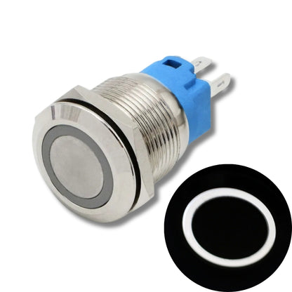 Illuminated Stainless Steel Latching Type Pushbutton